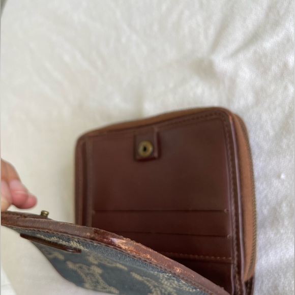 Celine - Denim Compact Bifold Wallet - Vintage - Picture 5 of 9